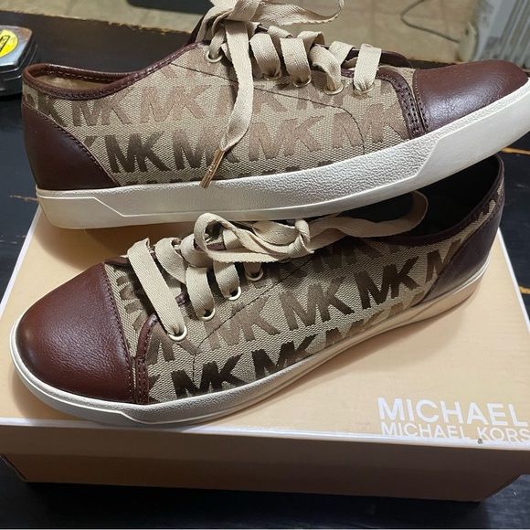 Michael Kors Brown and Tan Sneakers - Picture 3 of 8